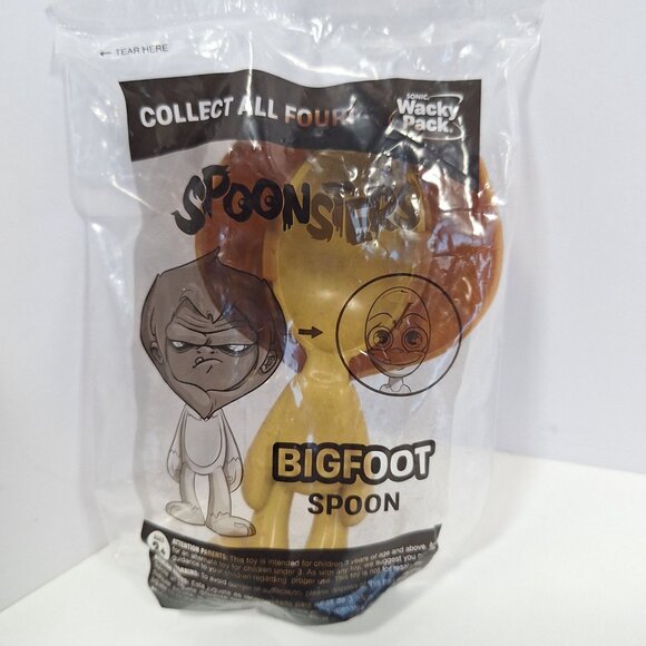 Spoonsters Sonic Wacky Pack Big Foot Alien Swamp Monster Astronaut Spoons Sealed - Picture 9 of 14